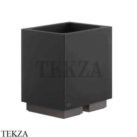 Gessi Rettangolo Стакан настольный, композит черный 20832-707, Black Metal Brushed
