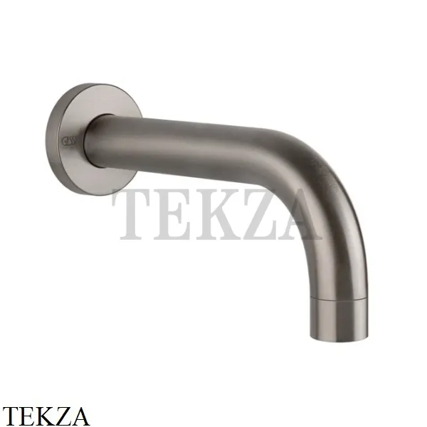 Gessi Emporio Via Tortona Излив для ванны настенный длинный 23 см 38787-149, Finox Brushed Nickel
