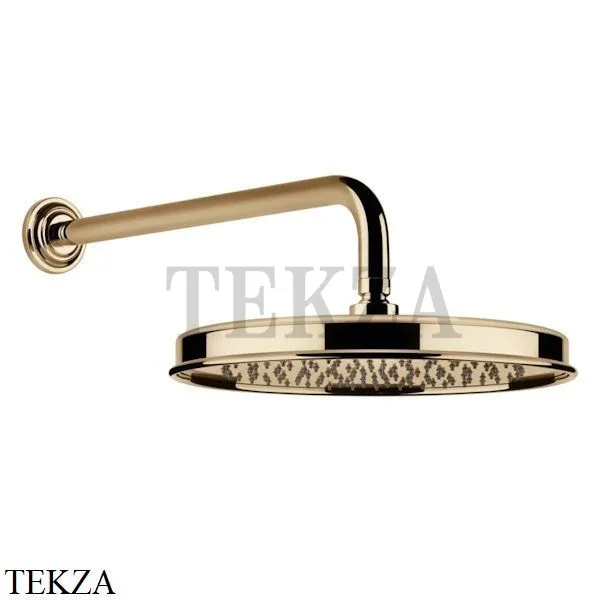 Gessi VENTI20 Верхний душ 300 с настенным креплением 65149-735, Warm Bronze PVD