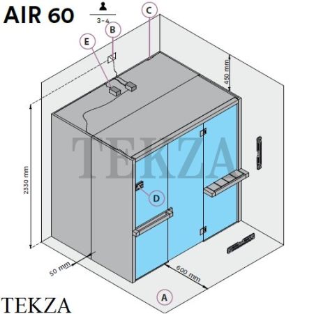 Effegibi AIR 60 Сауна домашняя финская или BIO осина натуральная SA90600001