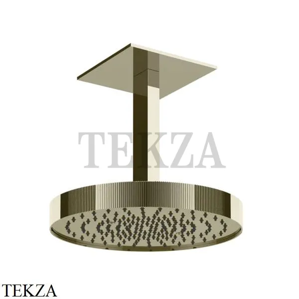 Gessi Inverso RIGATO Верхняя душевая лейка с кронштейном 30 см 63572-720, Nickel PVD