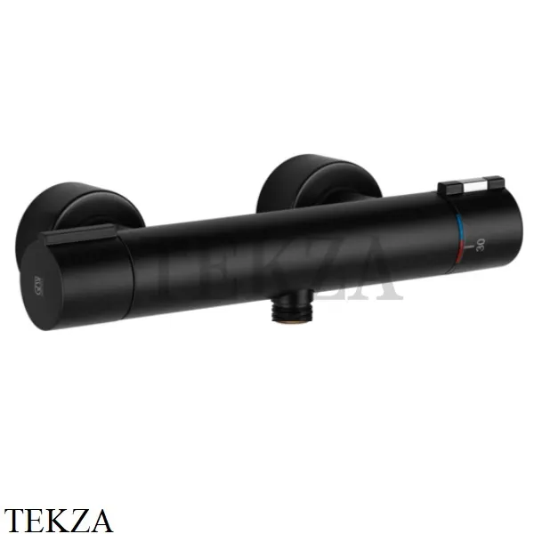 Gessi Emporio Via Tortona Смеситель термостат для душа наружного монтажа 18731-299, Black XL