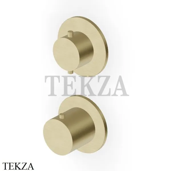 Zucchetti Helm Термостат для душа на 2-3 потока, внешняя часть ZHE806.XP31, brushed british gold PVD