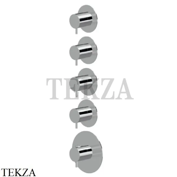Newform XT Термостат для душа на 4 потока, внешняя часть, 67601E.21.018, хром глянец