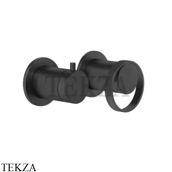 Gessi ANELLO Смеситель для душа с переключателем 2 потока ванна-душ 63380-299, Black XL