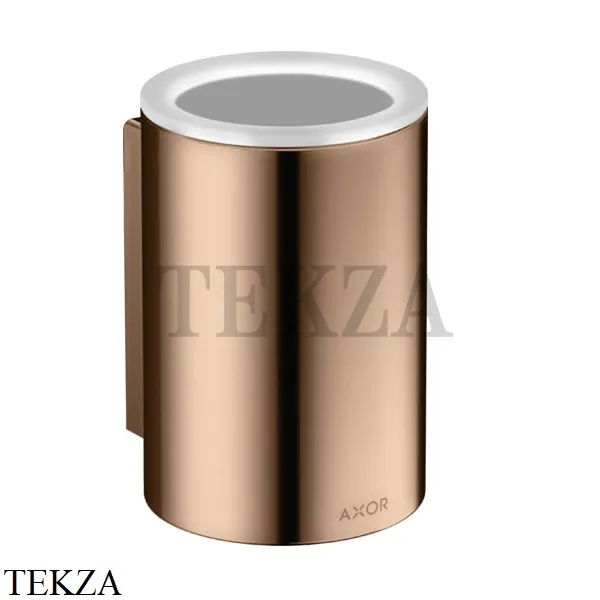 Axor Universal Circular Стакан настенный для зубных щеток 42804300, Polished Red Gold