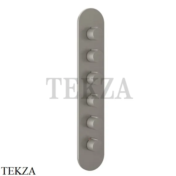 Gessi Ingranaggio-Anello Термостат для душа, 5 потоков, внешняя часть 43070-149, Finox Brushed Nickel