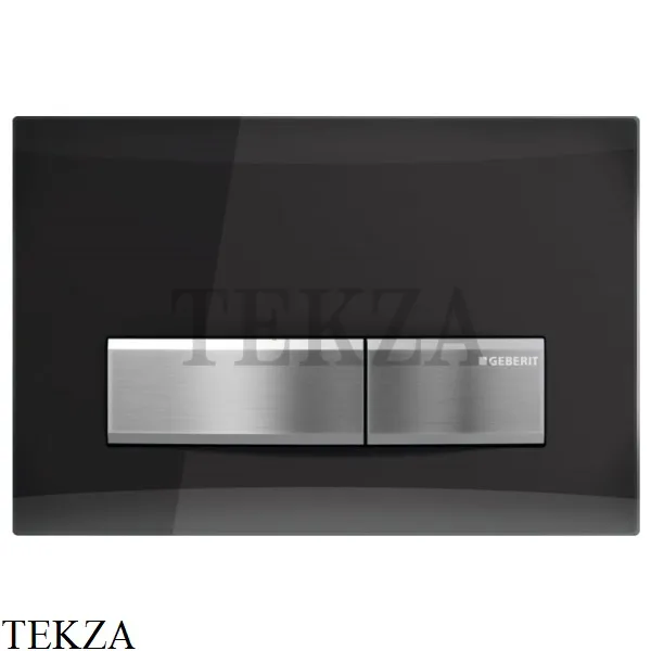 Geberit Sigma50 Клавиша смыва, стекло 115.788.SD.5, цвет дымчатый/сталь
