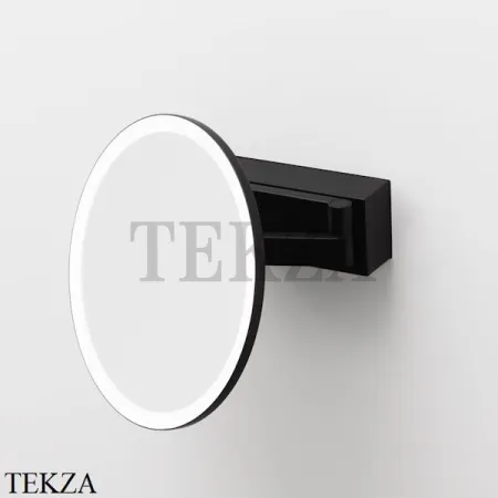 Decor Walther VISION R 5X Косметическое зеркало, 5х увеличение, от сети 0123160, черный матовый