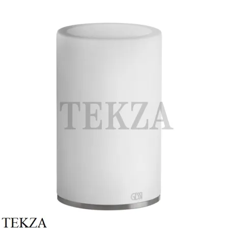 Gessi 316 ACCESSORIES Стакан для зубных щеток настольный, композит белый 54731-239, Steel Brushed