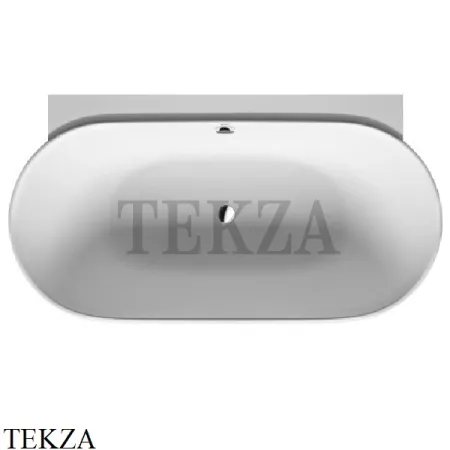 Duravit LUV Ванна овальная пристенный вариант, с двумя наклонами для спины 700433000000000, акрил, белый глянец