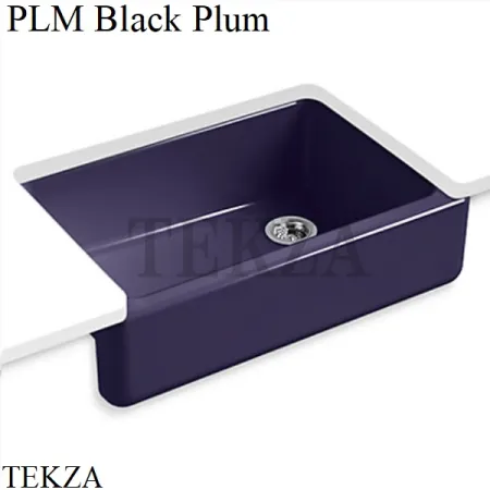 Kohler Whitehaven Мойка для кухни встраиваемая снизу с широким фартуком, чугун K-5827-0, белый глянец