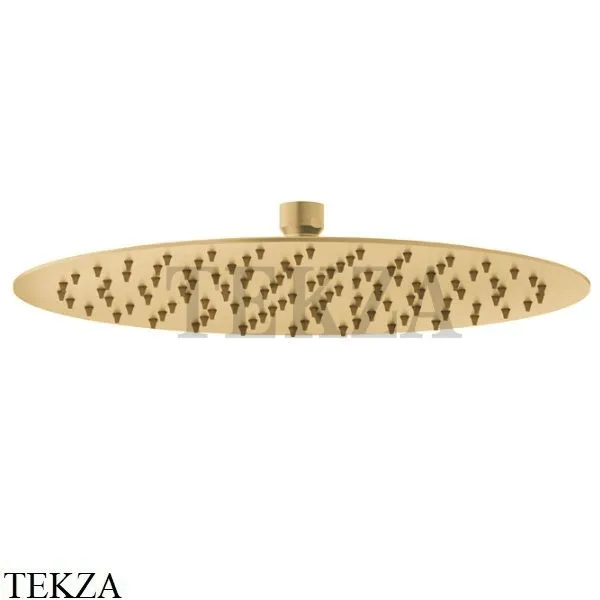 Newform Верхняя душевая лейка D300 сталь 29393X.59.097, PVD Brushed gold