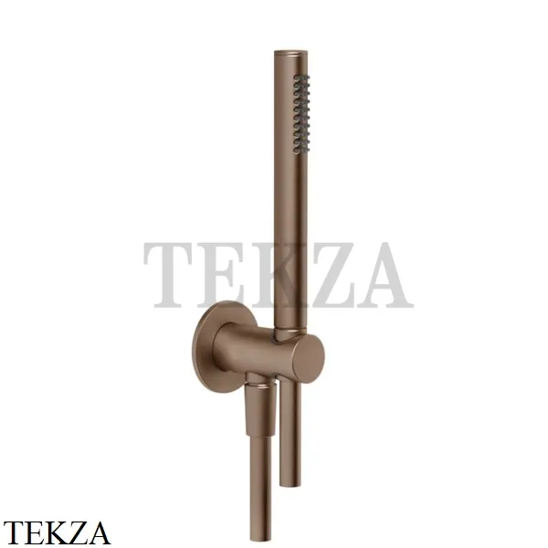Gessi ANELLO Душевой комплект, стержневая лейка 63329-708, Copper Brushed