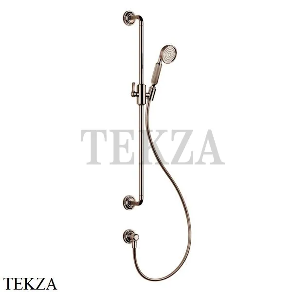 Gessi VENTI20 Штанга в комплекте с душевой лейкой, шланг, вывод 65142-030, Copper глянец