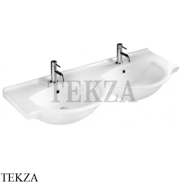 Hatria Sophie Раковина двойная подвесная, с переливом Y0Q501, белый глянец