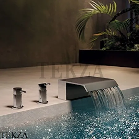 Newform Cascate Смеситель на борт ванны каскад 70033.59.098, PVD Brushed pale gold