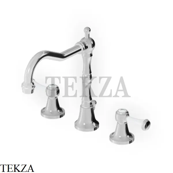 Zucchetti Agora Classic Смеситель для раковины с донным клапаном ZAM405, хром глянец