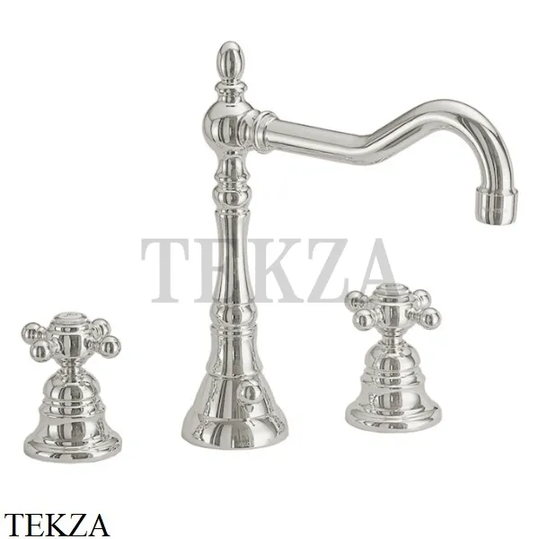 FIMA Carlo Frattini ELIZABETH Смеситель для раковины, с донным клапаном F5081SN, Brushed nickel 