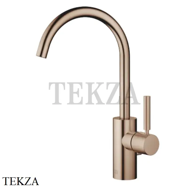 Dornbracht Meta Смеситель для раковины высокий поворотный, с донным клапаном 33500661-42, Brushed Bronze