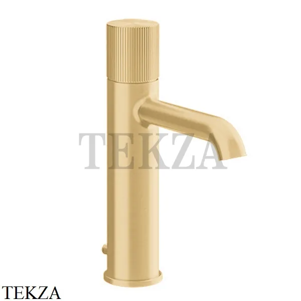 Gessi Habito RIGATO Смеситель для раковины средний, с донным клапаном 70505-710, Brass PVD