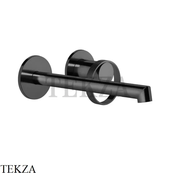 Gessi ANELLO Смеситель для раковины, с длинным изливом, внешняя часть 63383-706, Black Metal PVD