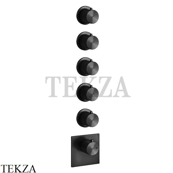 Gessi 316 WELLNESS Термостат 5 выходов, внешняя часть 54510-299, Black XL