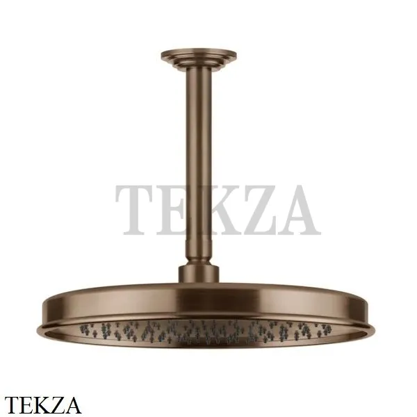 Gessi VENTI20 Верхний душ 300 с потолочным креплением 65153-708, Copper Brushed