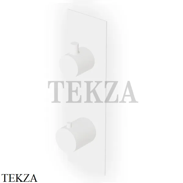 Zucchetti PAN Термостат для душа, 2-3 выхода, внешняя часть ZT28646.W1, белый goffrato