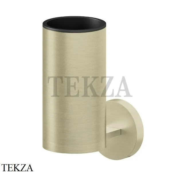 Newform X-Steel 316 Станкан настенный с держателем, сталь 73204X.59.098, PVD Brushed pale gold