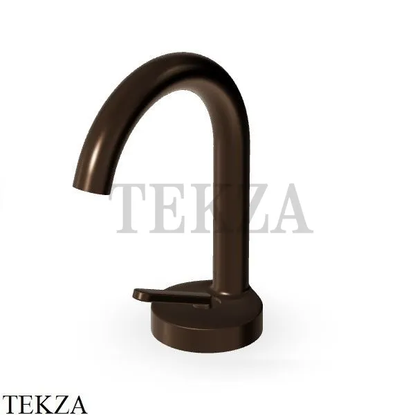 Zucchetti Isy22 Смеситель для раковины, без гарнитуры ZIS1401.P21, brushed chocolate PVD