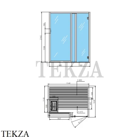 Effegibi YOKU.G 45 Сауна домашняя финская или BIO SA70300021