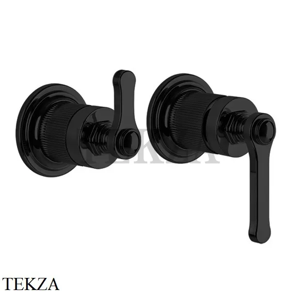 Gessi VENTI20 Смеситель для душа, 2 потока, вешняя часть 65038-299, Black XL