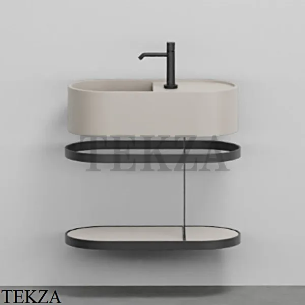 Cielo Les Petites Ovale 60 Консоль с раковиной LPLAO60, керамическая полка, Avena