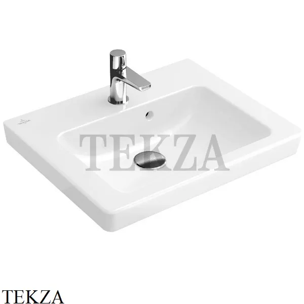 Villeroy & Boch SUBWAY 2.0 Раковина компактная 50х40, шлифованный низ 73155G01, белый глянец