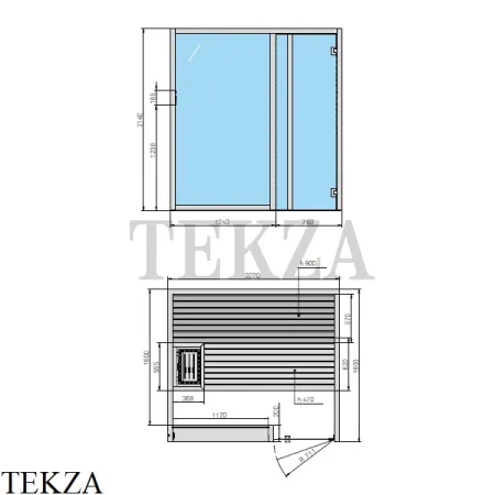 Effegibi YOKU.G 80 Сауна домашняя финская или BIO SA70300009