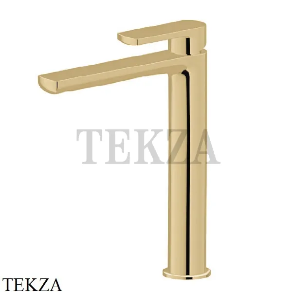 Newform HAKA Смеситель для раковины высокий, без гарнитура 72015.35.099, Silky Gold
