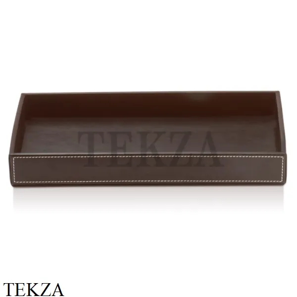 Decor Walther BROWNIE TAB M Бокс для ванных принадлежностей 0930090, коричневый, эко-кожа