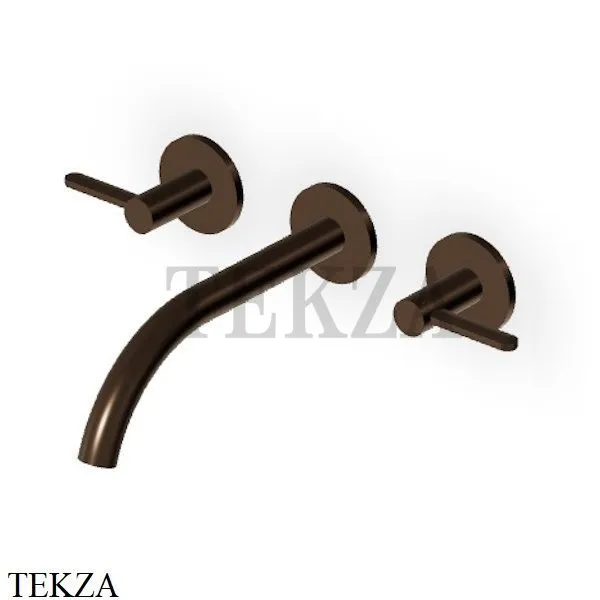 Zucchetti Isy22 Смеситель для раковины 208, внешняя часть ZIS3641.P21, brushed chocolate PVD