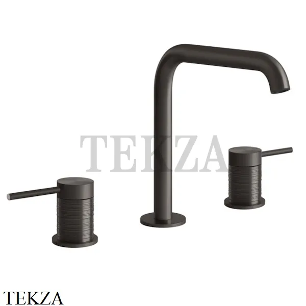 Gessi 316 TRAME Смеситель для раковины, без сливного гарнитура 54312-707, Black Metal Brushed