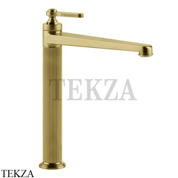 Gessi VENTI20 Смеситель для раковины высокий, без донного клапана 65004-716, Gold Br. PVD
