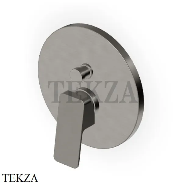 Zucchetti JINGLE Смеситель для душа, 2 потока, внешняя часть ZIN096.C51, brushed metal black