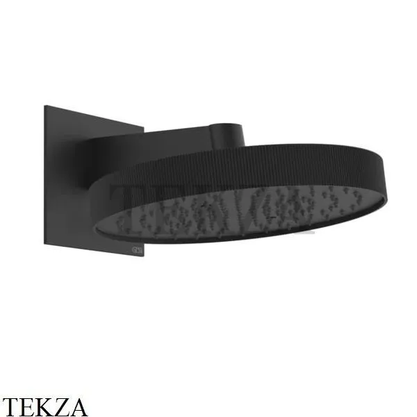 Gessi Inverso RIGATO Верхняя душевая лейка с кронштейном 63549-299, Matte Black