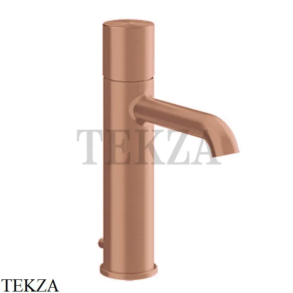 Gessi Habito UNITO Смеситель для раковины средний, с донным клапаном 70005-708, Copper Brushed