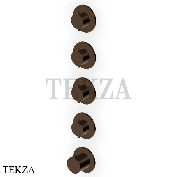 Zucchetti Helm Термостат для душа на 4 потока, внешняя часть ZHE804.XP21, brushed chocolate PVD
