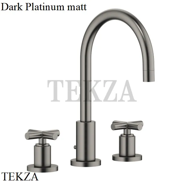 Dornbracht TARA Смеситель для умывальника, с донны клапаном 20713892-99, Dark Platinum matt