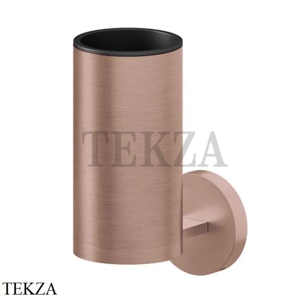 Newform X-Steel 316 Станкан настенный с держателем, сталь 73204X.59.067, PVD Brushed copper bronze