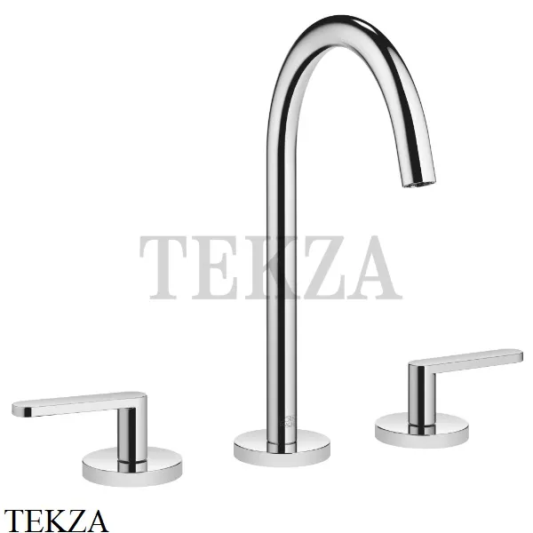 Dornbracht Meta Смеситель для раковины на 3 отверстия 20713661-00, хром глянец