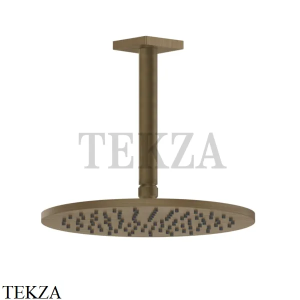 Gessi RILIEVO Потолочная душевая лейка D25 с кронштейном под размер 59150-713, Antique Brass