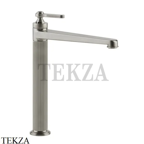 Gessi VENTI20 Смеситель для раковины высокий, без донного клапана 65004-149, Finox Brushed Nickel